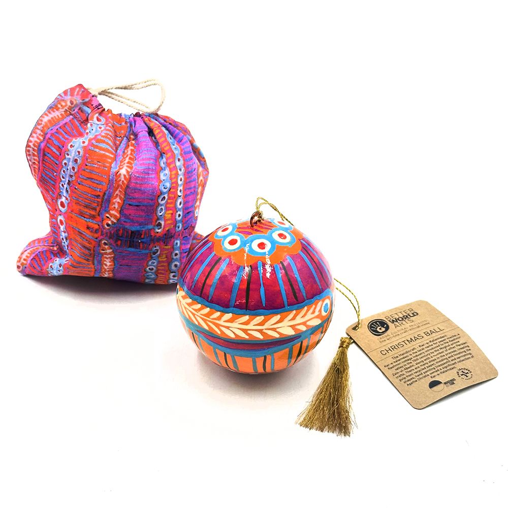 Better World Arts - Christmas Bauble Two Dogs Dreaming