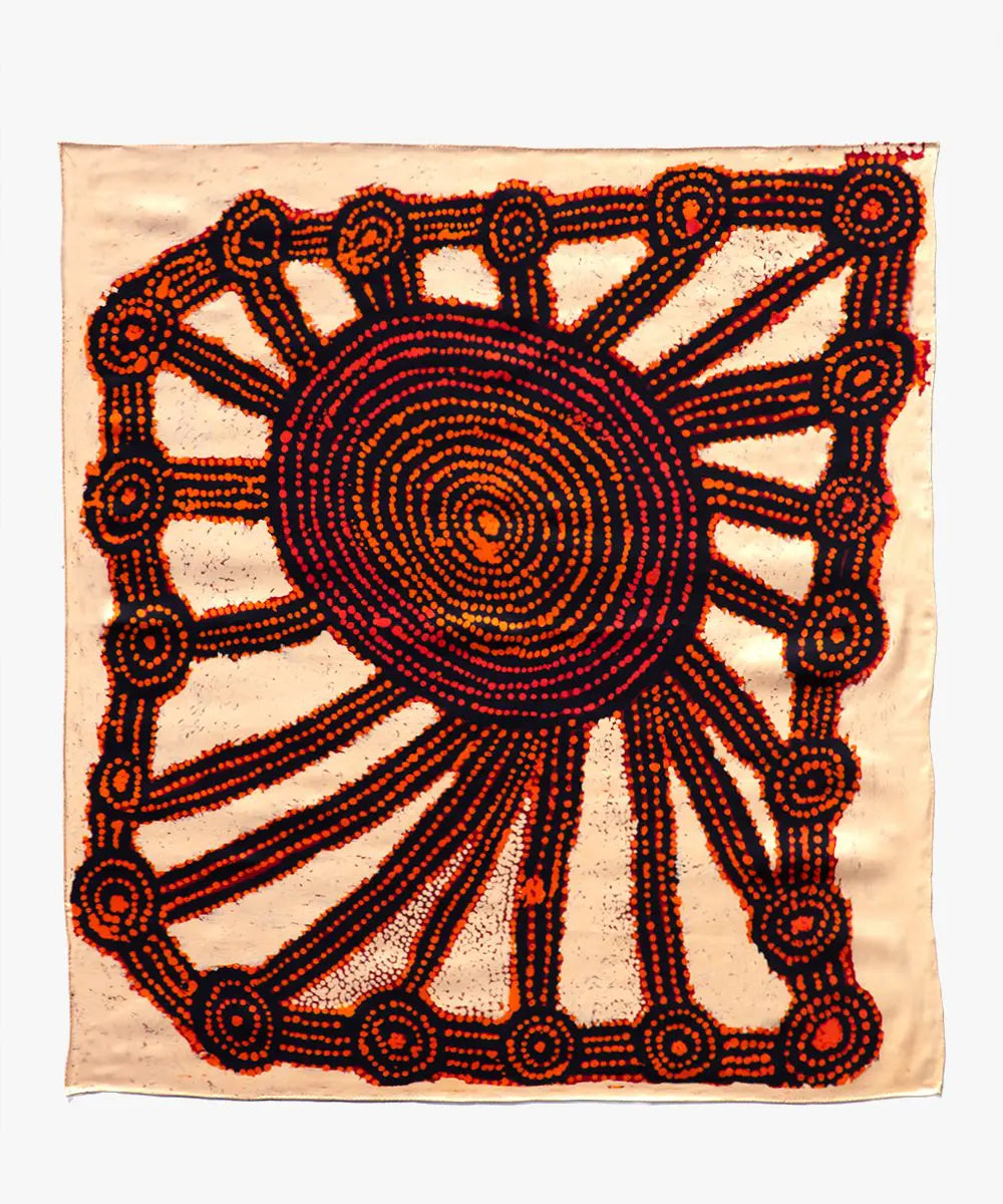 One of Twelve - Untitled Scarf by Willy Tjungurrayi