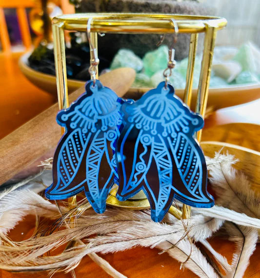 Wickey Creations Acrylic Gum Nut Earrings