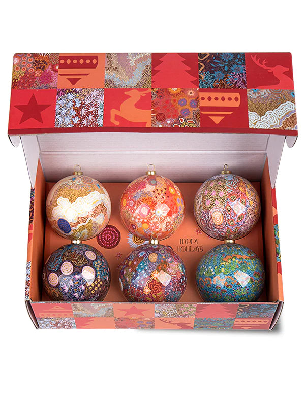 Aboriginal Sacred Country Baubles 6 Pack