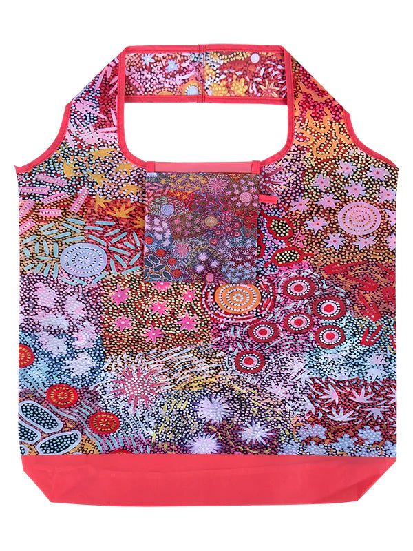Aboriginal Recycled Plastic Bottle Tote Bag 45cm - Grandmothers Country
