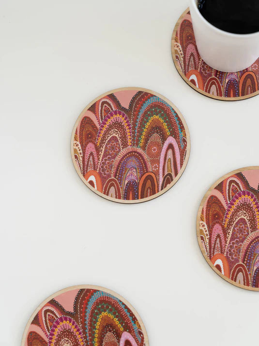 
                  
                    Aboriginal Home Wooden Coaster 4 Pack
                  
                