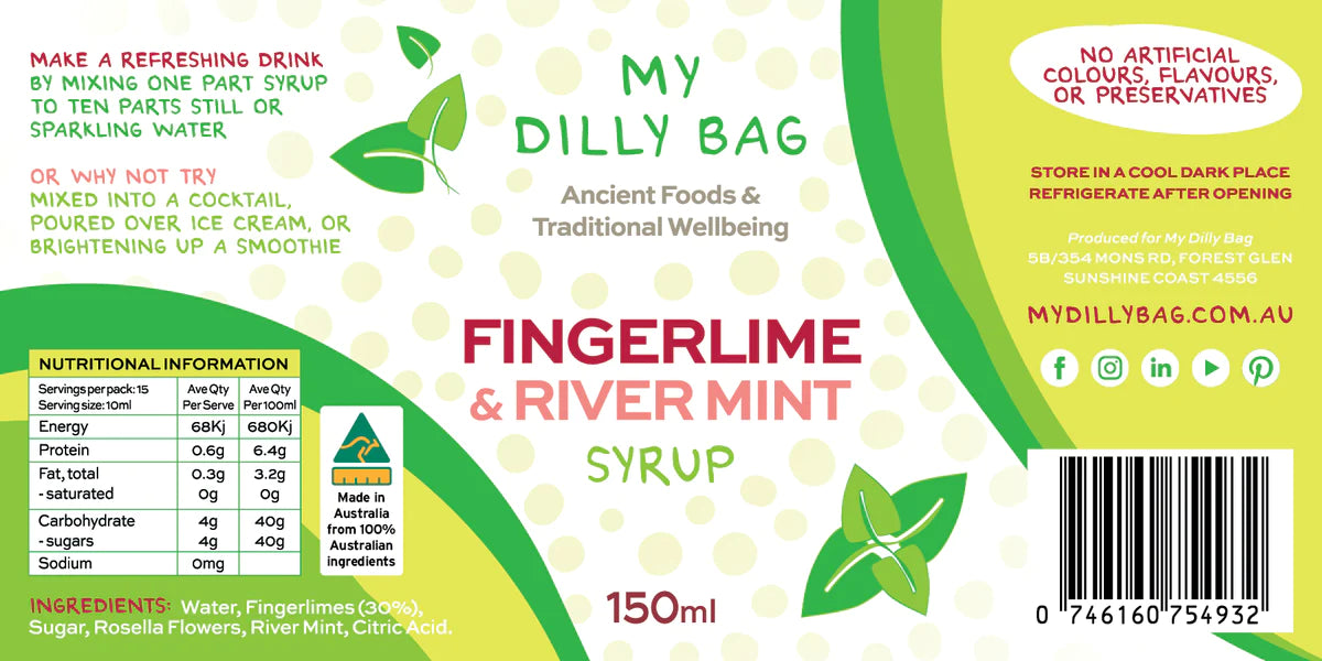 
                  
                    My Dilly Finger Lime & Rivermint Syrup - 150ml
                  
                