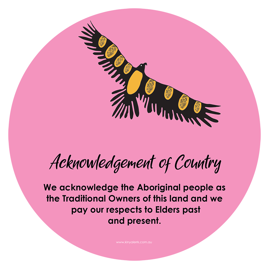 
                  
                    Pink Bunjil the Creator Acknowledgement of Country
                  
                