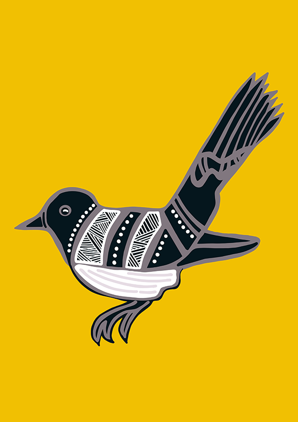 Willie wagtail Print