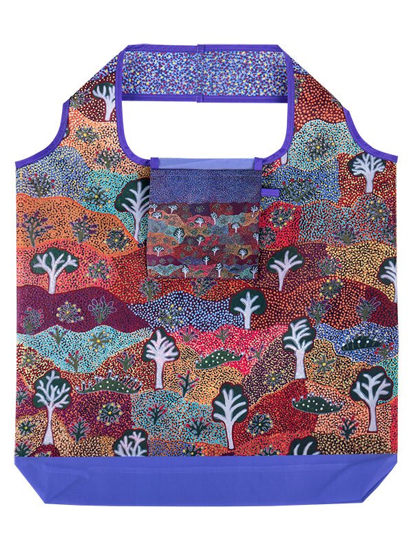 Aboriginal Recycled Plastic Bottle Tote Bag 45cm - Bush Medicine