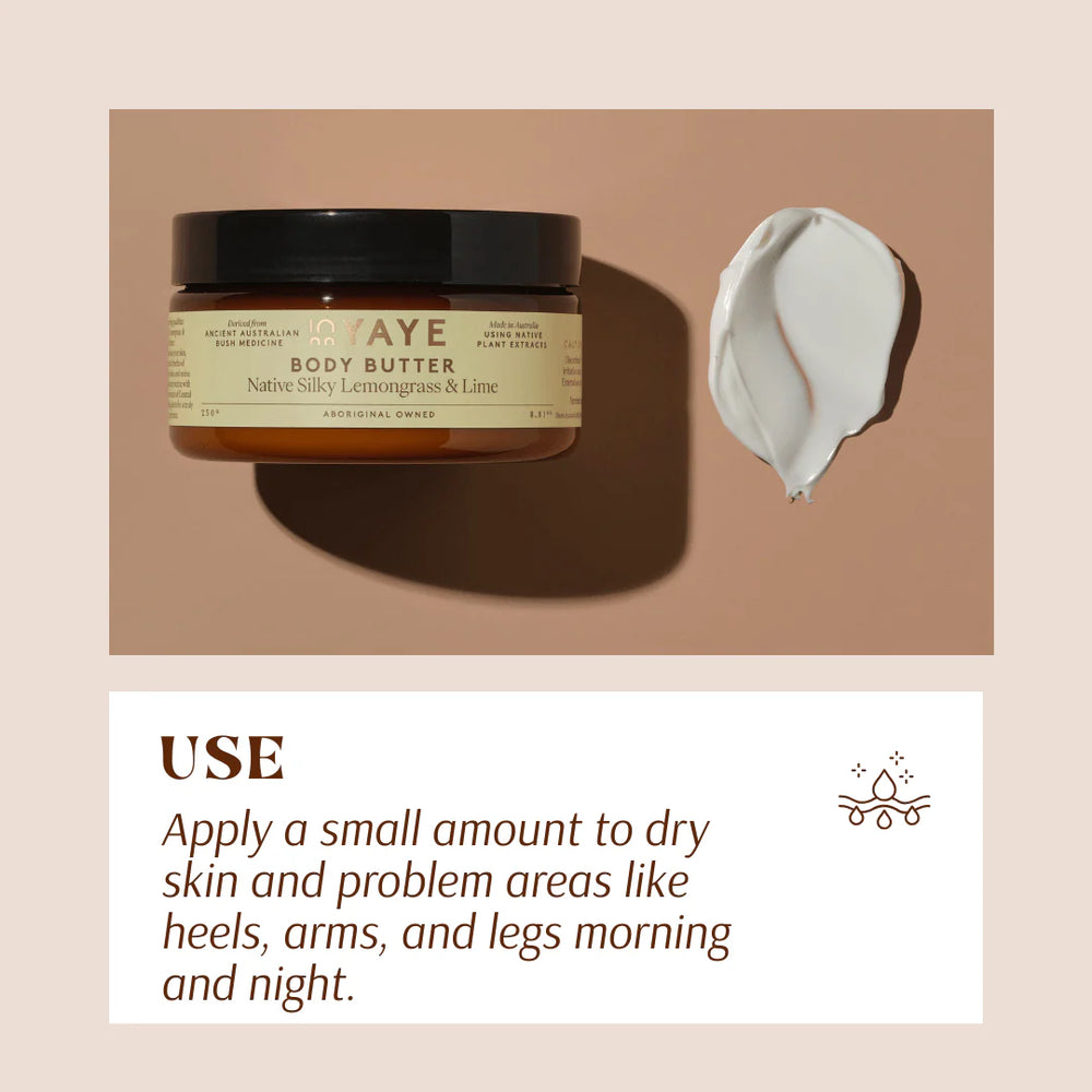 
                  
                    Yaye Body Butter – Native Silky Lemongrass & Lime | Deep Hydration
                  
                