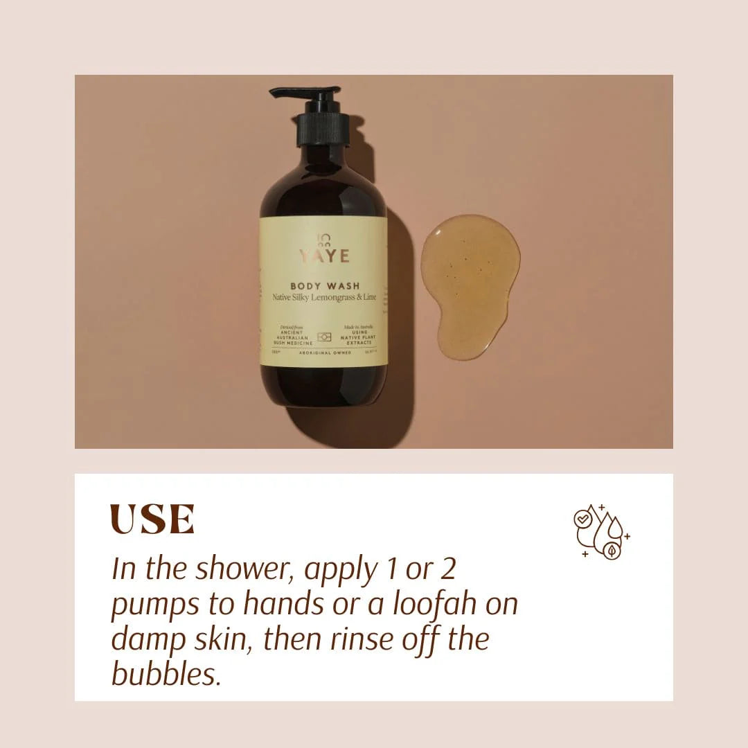 
                  
                    Yaye Body Wash - Native Silky Lemongrass & Lime | Refreshing Cleanse & Natural Scent
                  
                