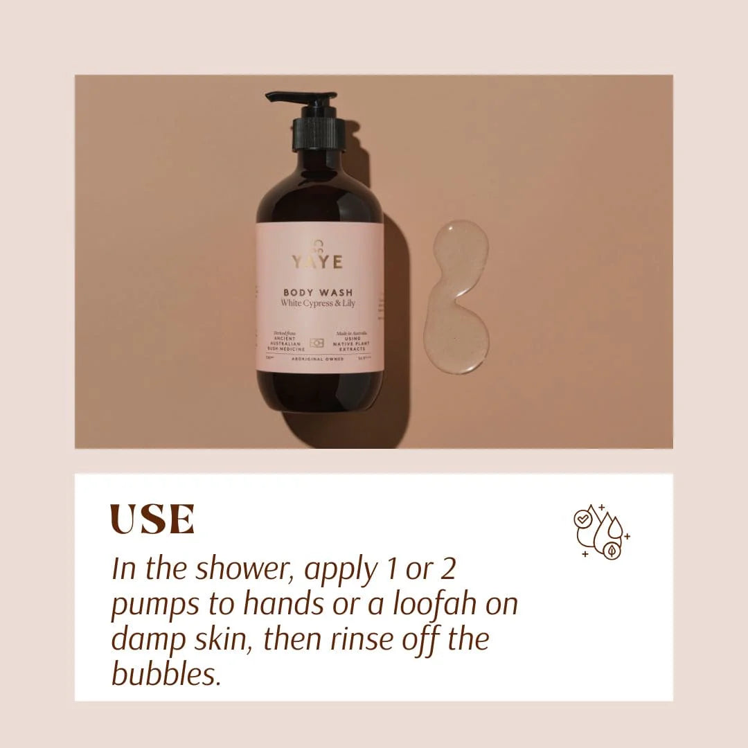 
                  
                    Yaye Body Wash - White Cypress & Lily | Gentle Cleanse & Floral Freshness
                  
                