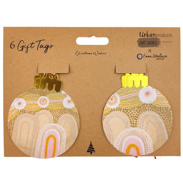 Path Behind the Mountain Bauble Gift Tags