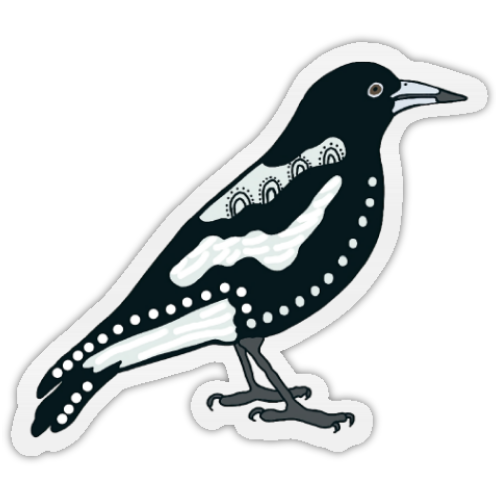 Magpie Sticker – Kinya Lerrk