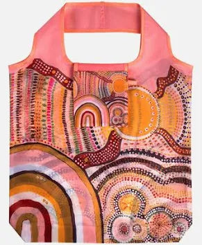 Aboriginal Journeys In The Sun Recycled Plastic Bottle Tote Bag 45cm