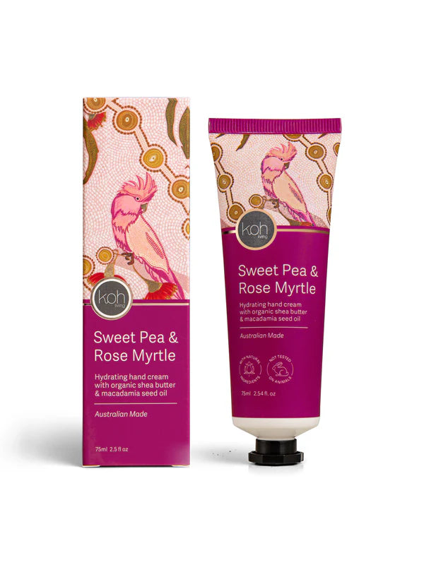 Sweet Pea and Rose Myrtle 75ml handcream