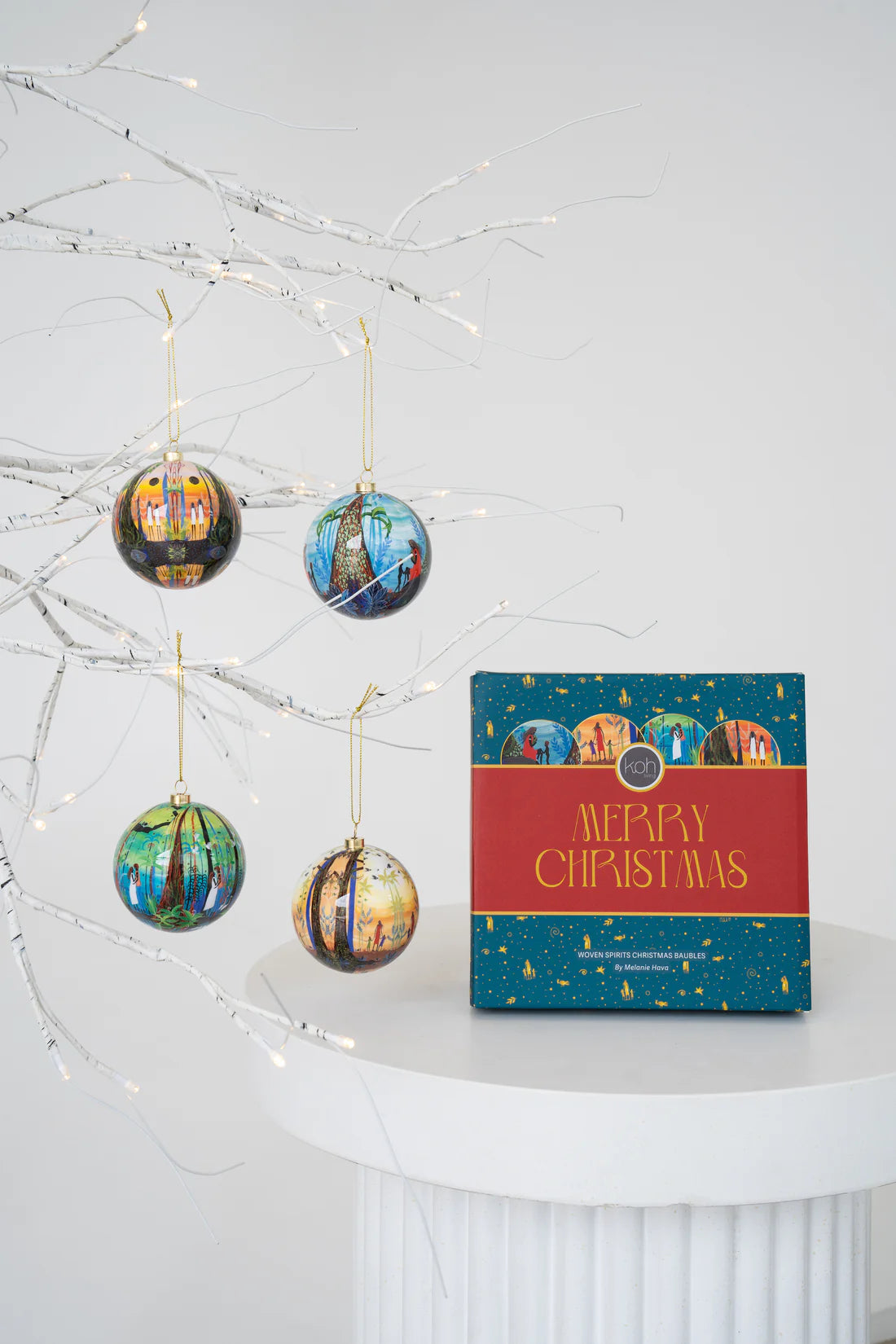 
                  
                    Aboriginal Woven Hearts 4Pack Baubles
                  
                