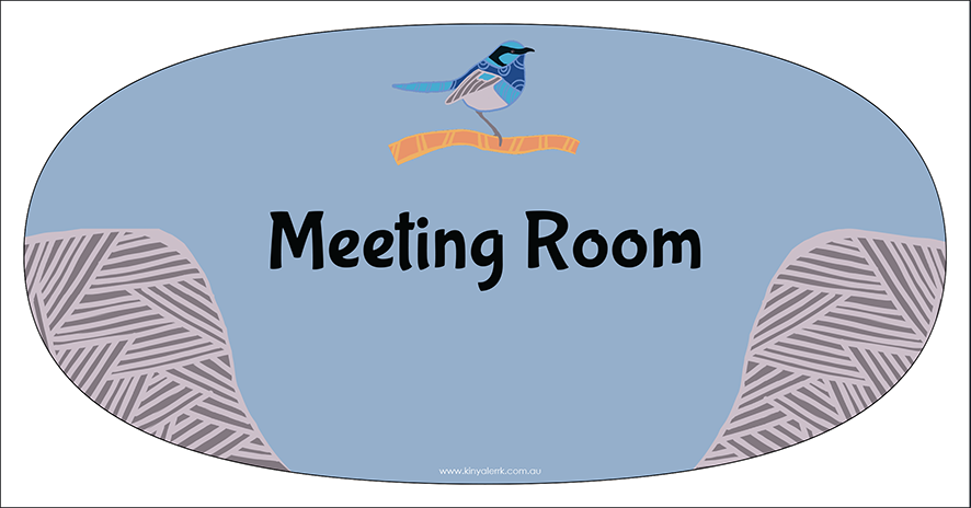 
                  
                    Blue Wren Room Name Plaque
                  
                
