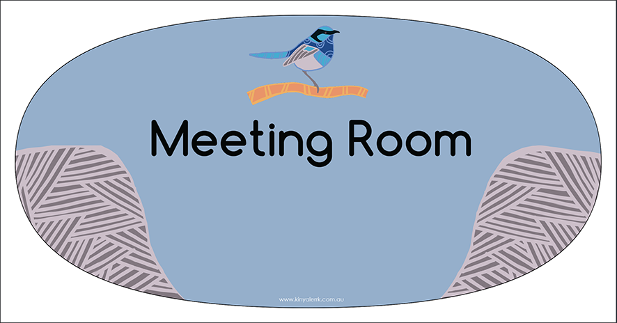 
                  
                    Blue Wren Room Name Plaque
                  
                