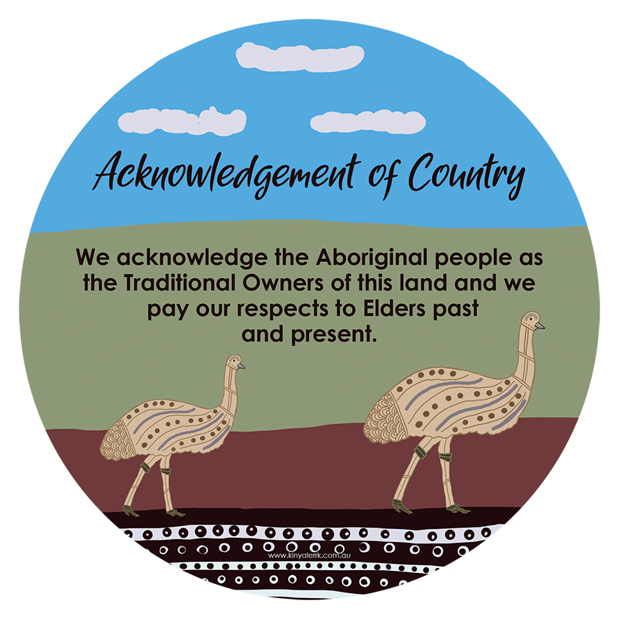Emu Acknowledgement of Country Plaque