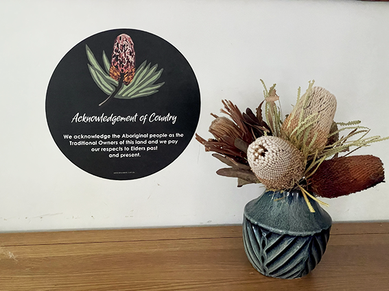 
                  
                    Banksia Acknowledgement of Country Wall Decal
                  
                