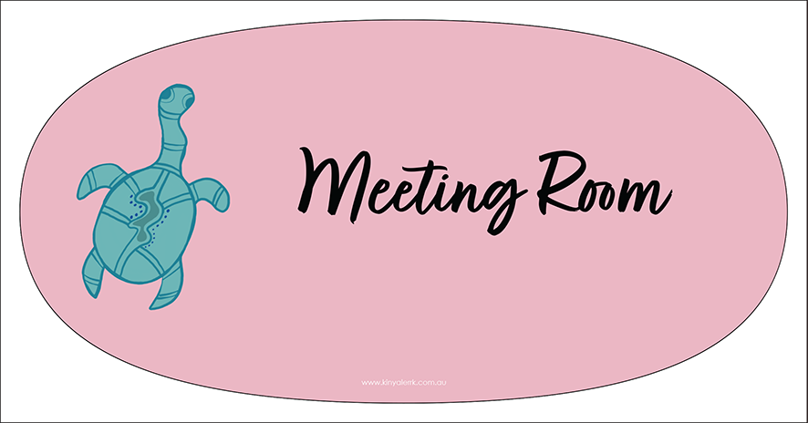 Long Neck Turtle Room Name Plaque