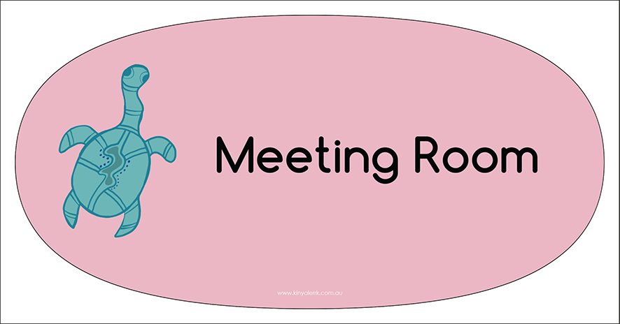 Long Neck Turtle Room Name Plaque