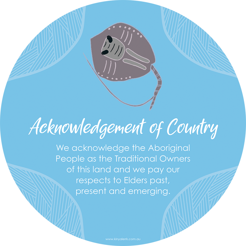 Stingray Acknowledgement of Country Plaque