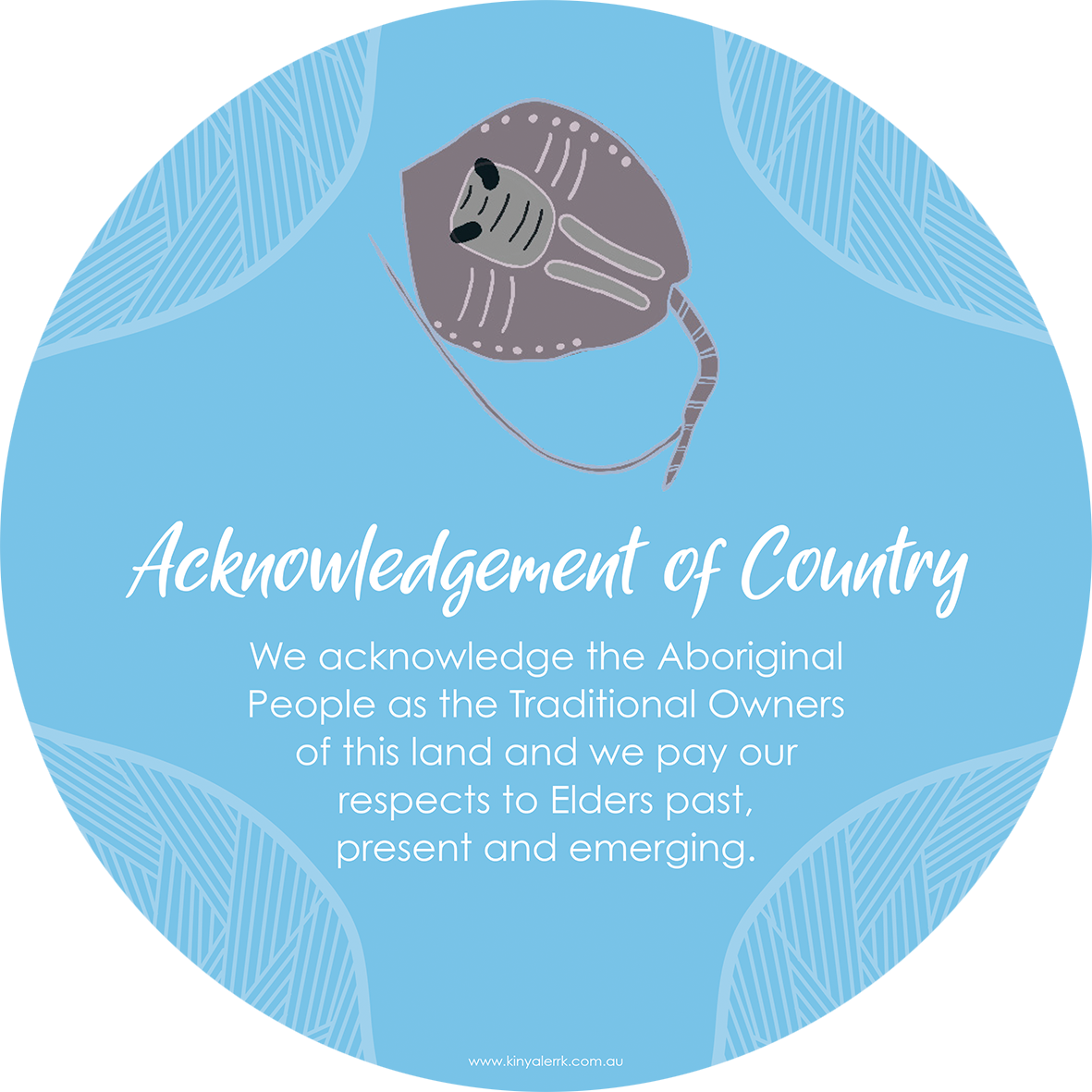 
                  
                    Stingray Acknowledgement of Country Plaque
                  
                