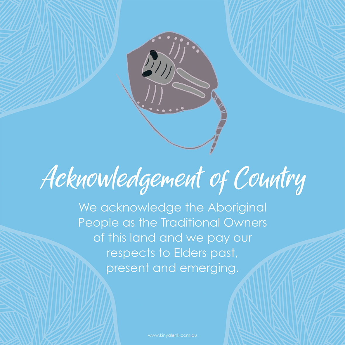 
                  
                    Stingray Acknowledgement of Country Plaque
                  
                