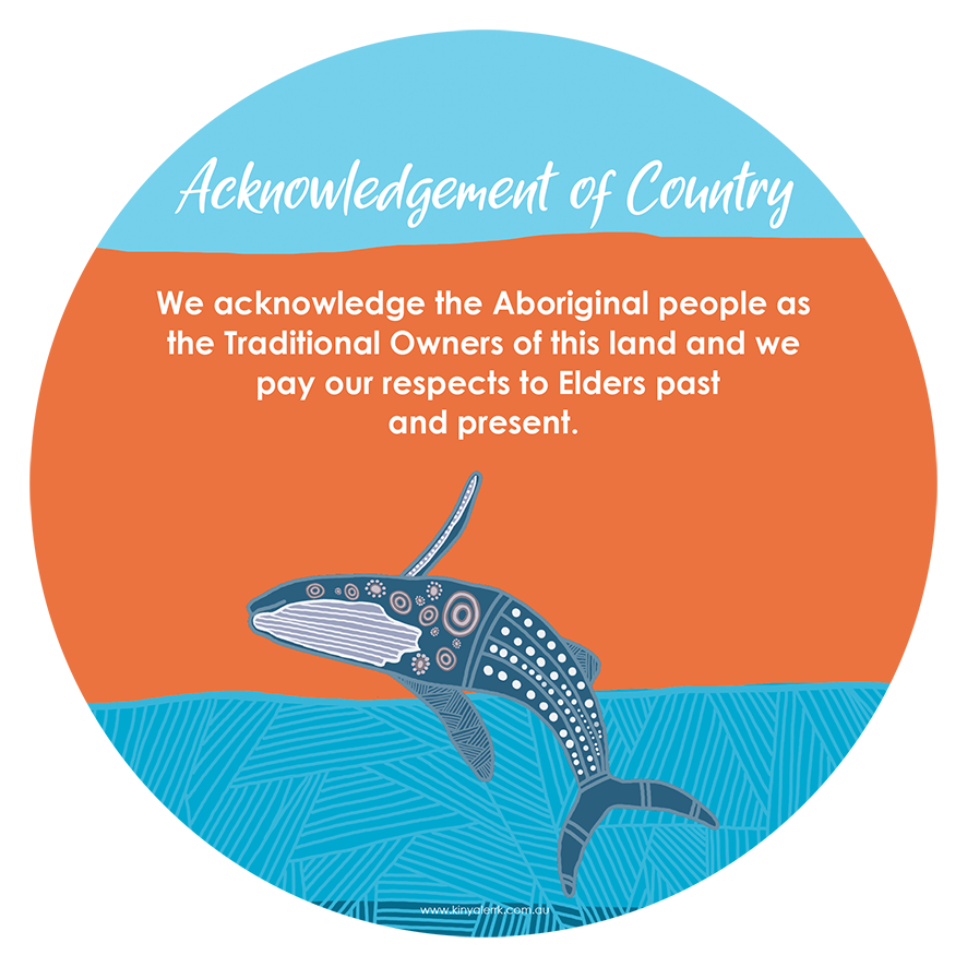 Whale Acknowledgement of Country Plaque